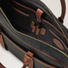 Heritage Aktentasche Schwarz & Cognac Bio-basiertes Scotchgrain