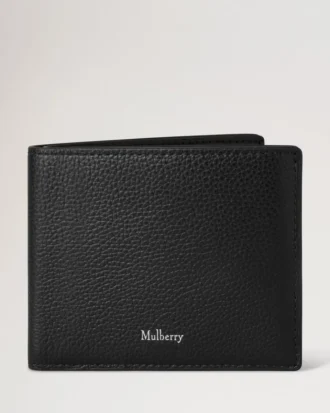 Heritage Bifold Münzgeldbörse Schwarz Small Classic Grain