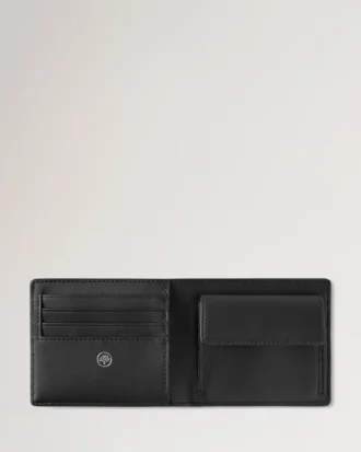 Heritage Bifold Münzgeldbörse Schwarz Small Classic Grain