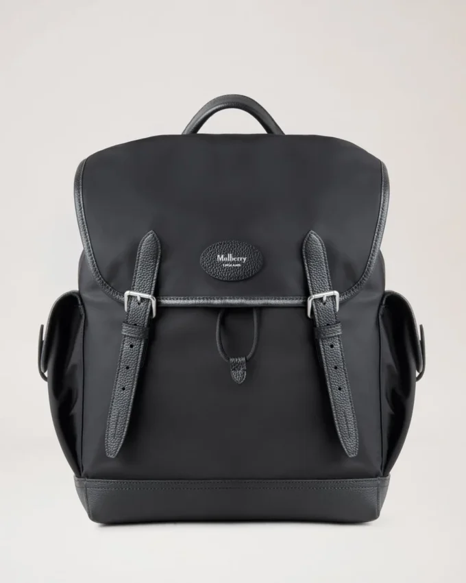 Heritage Nylon-Rucksack Schwarzes Nylon Damen