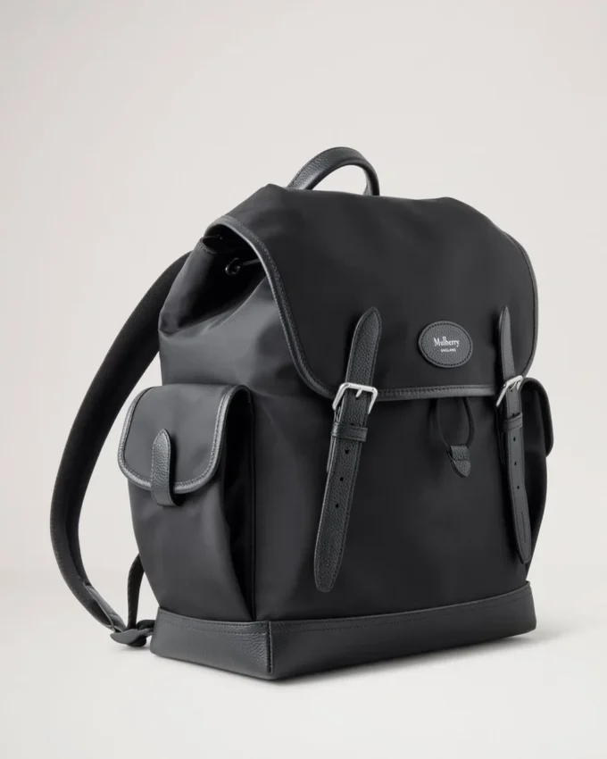Heritage Nylon-Rucksack Schwarzes Nylon Damen