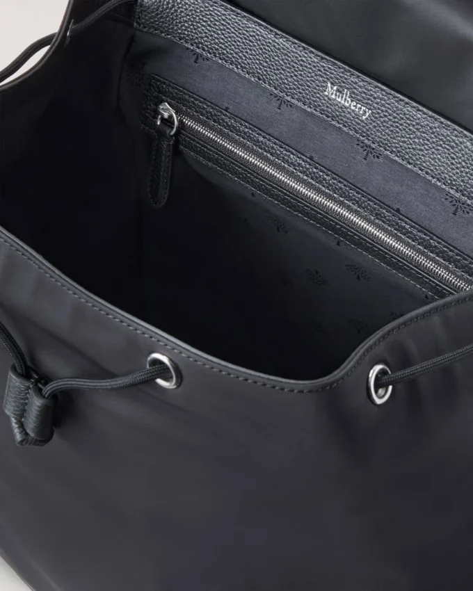 Heritage Nylon-Rucksack Schwarzes Nylon Damen