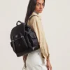 Heritage Nylon-Rucksack Schwarzes Nylon Damen