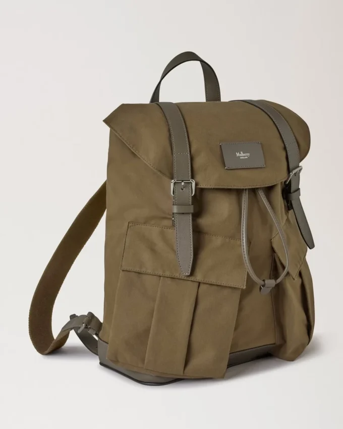 Heritage Rucksack aus gewachster Baumwolle, dunkelgrün, Damen Heritage Rucksack aus gewachster Baumwolle, dunkelgrün, Damen