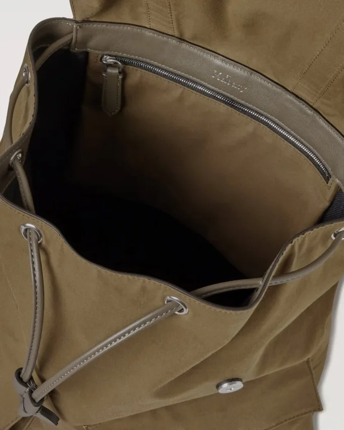 Heritage Rucksack aus gewachster Baumwolle, dunkelgrün, Damen Heritage Rucksack aus gewachster Baumwolle, dunkelgrün, Damen