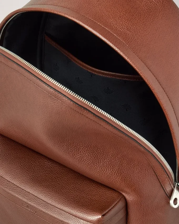Heritage-Rucksack mit Reißverschluss, Eiche, zweifarbig, klein, klassische Narbung Heritage-Rucksack mit Reißverschluss, Eiche, zweifarbig, klein, klassische Narbung