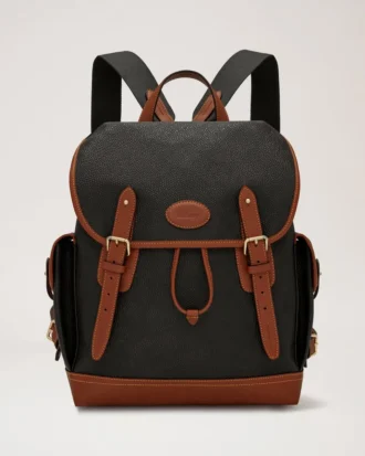 Heritage Rucksack Schwarz & Cognac Bioveg Scotchgrain