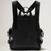 Heritage Rucksack Schwarz Naturgenarbtes Leder Herren
