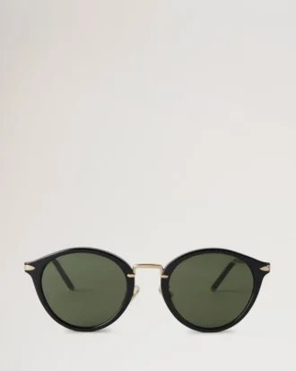 Heritage-Sonnenbrille Schwarze Metallsonnenbrille