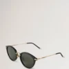 Heritage-Sonnenbrille Schwarze Metallsonnenbrille