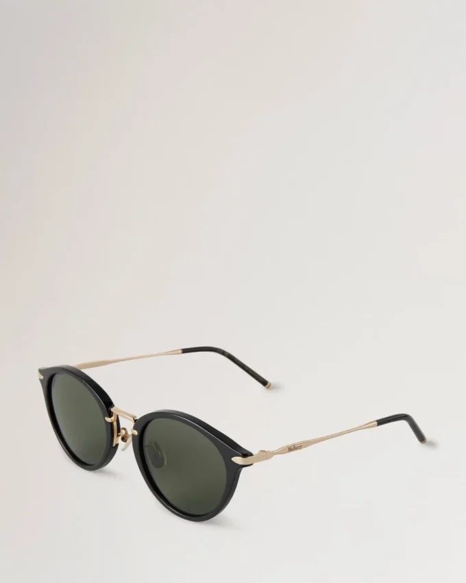 Heritage-Sonnenbrille Schwarze Metallsonnenbrille