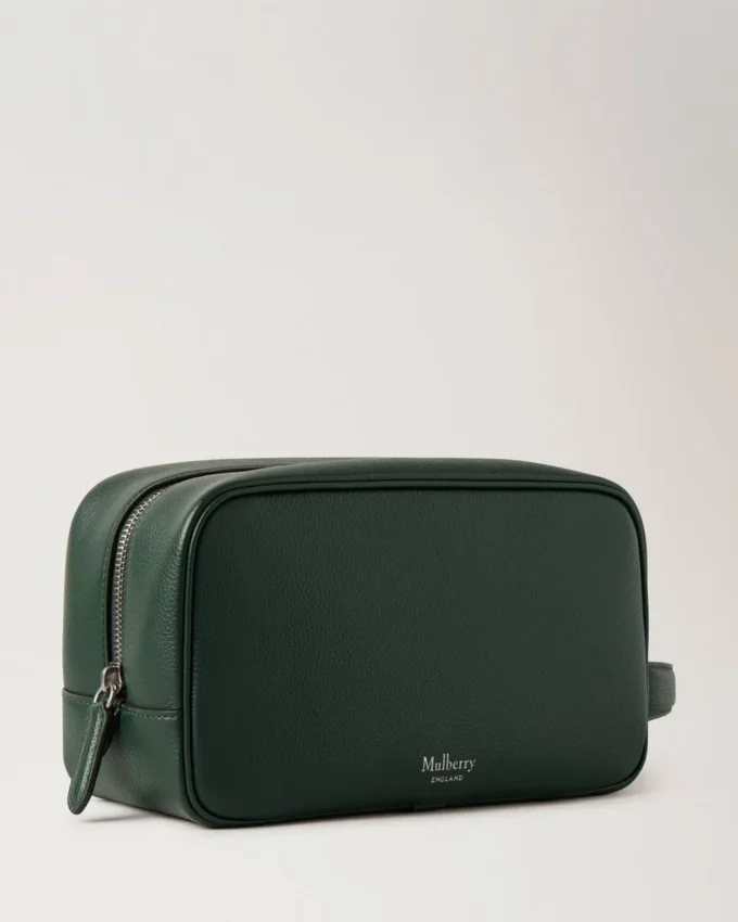 Heritage-Toilettenbeutel Mulberry Green Small Classic Grain