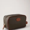 Heritage-Waschbecher Mole & Cognac bedruckt Bioveg Scotchgrain & glattes Kalbsleder