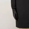 Herren-Touchscreen-Lederhandschuhe aus schwarzem und mitternachtsblauem Leder