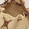 Häkel-Beuteltasche aus natürlicher Häkel-Raffia – Sommerkollektion