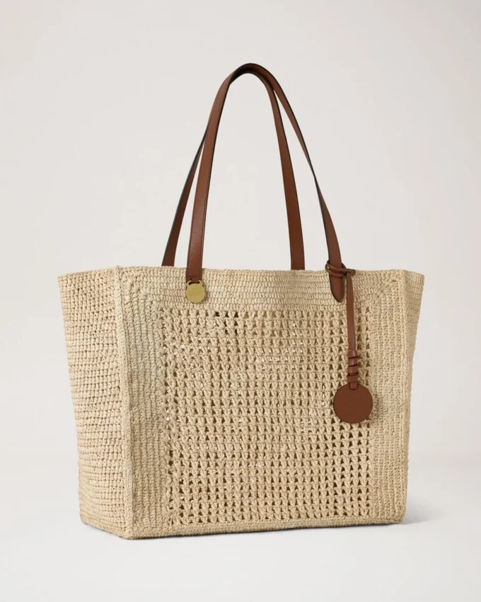Häkel-Tasche aus natürlicher Raffia – Sommerkollektion