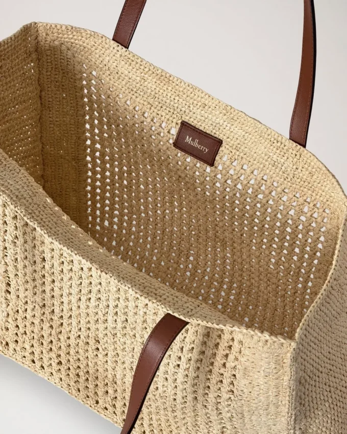 Häkel-Tasche aus natürlicher Raffia – Sommerkollektion