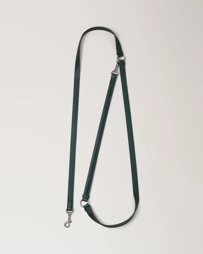 Hundeleine mit Schulterriemen, Mulberry Green, klein, klassische Narbung Hundeleine mit Schulterriemen, Mulberry Green, klein, klassische Narbung