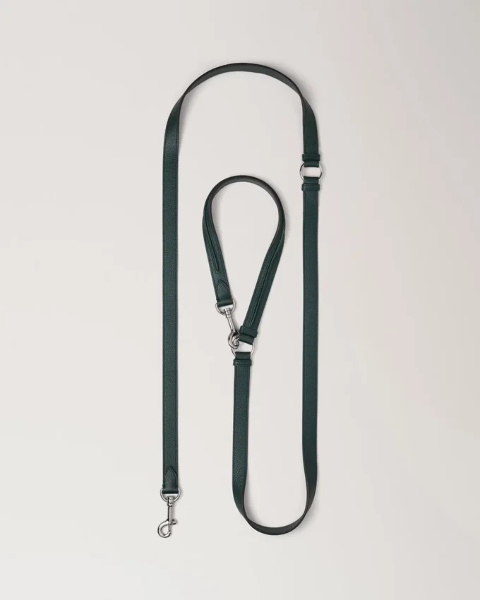 Hundeleine mit Schulterriemen, Mulberry Green, klein, klassische Narbung Hundeleine mit Schulterriemen, Mulberry Green, klein, klassische Narbung