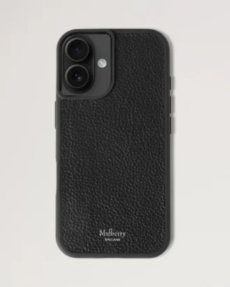 iPhone 16 Hülle Schwarz Klein Klassische Narbung Damen