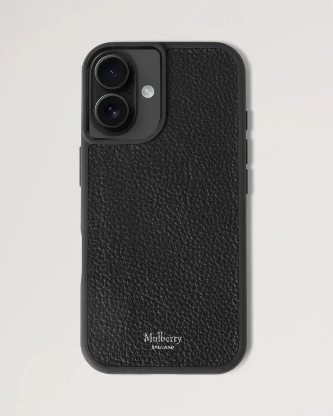 iPhone 16 Hülle Schwarz Klein Klassische Narbung Damen iPhone 16 Hülle Schwarz Klein Klassische Narbung Damen