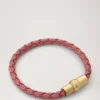 Iris-Armband Pink Scrumpy Small Klassisches Narbleder & plattierter Edelstahl Iris-Armband Pink Scrumpy Small Klassisches Narbleder & plattierter Edelstahl