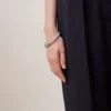 Iris-Armband Popeline-Blau, Heavy Grain-Leder & Edelstahl Iris-Armband Popeline-Blau, Heavy Grain-Leder & Edelstahl