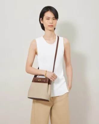 Islington Bucket Eiche & Naturraffia & Leder