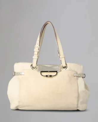 Jenah Tote Secondhand Beige Mix Material Secondhand-Taschen