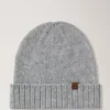Kaschmir-Mütze Grau meliert Kaschmir Herren Kaschmir-Mütze Grau meliert Kaschmir Herren