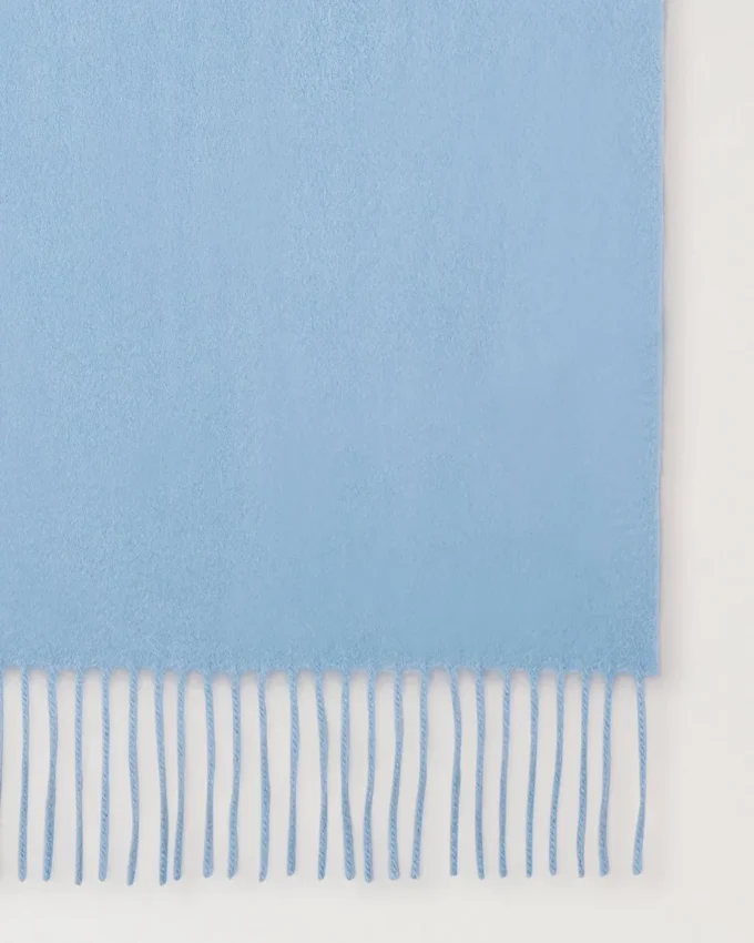 Kaschmirschal Popeline Blau Kaschmirwolle Damen Kaschmirschal Popeline Blau Kaschmirwolle Damen