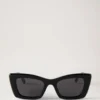Katie Sonnenbrille Schwarze Bio-Acetat-Sonnenbrille