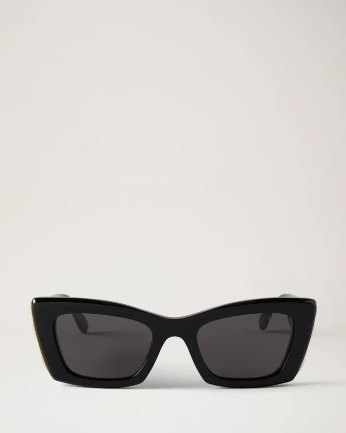 Katie Sonnenbrille Schwarze Bio-Acetat-Sonnenbrille