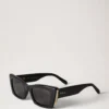 Katie Sonnenbrille Schwarze Bio-Acetat-Sonnenbrille