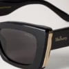 Katie Sonnenbrille Schwarze Bio-Acetat-Sonnenbrille