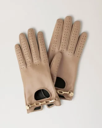Ketten-Autohandschuhe aus Maple-Nappa für Damen