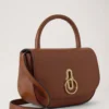 Kleine Amberley-Tasche mit Tragegriff aus geschmeidigem, glattem Eichenleder Kleine Amberley-Tasche mit Tragegriff aus geschmeidigem, glattem Eichenleder