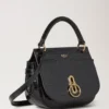 Kleine Amberley-Tasche mit Tragegriff, schwarz, glänzendes kleines Krokodilleder Kleine Amberley-Tasche mit Tragegriff, schwarz, glänzendes kleines Krokodilleder