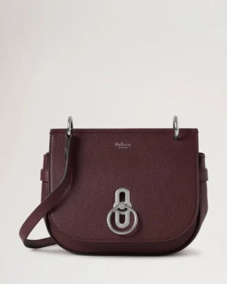 Kleine Amberley-Umhängetasche Black Cherry Small Classic Grain
