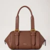 Kleine Boston-Tasche aus hellem Eichenholz mit Heavy Grain-Narbung – Geschenke Kleine Boston-Tasche aus hellem Eichenholz mit Heavy Grain-Narbung – Geschenke