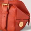 Kleine Boston-Tasche in Korallenrot und Orange, Heavy Grain – die Auswahl für festliche Anlässe Kleine Boston-Tasche in Korallenrot und Orange, Heavy Grain – die Auswahl für festliche Anlässe
