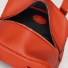 Kleine Boston-Tasche in Korallenrot und Orange, Heavy Grain – die Auswahl für festliche Anlässe Kleine Boston-Tasche in Korallenrot und Orange, Heavy Grain – die Auswahl für festliche Anlässe