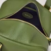 Kleine Boston-Tasche mit Fern-Muster und Heavy Grain-Finish als Geschenk