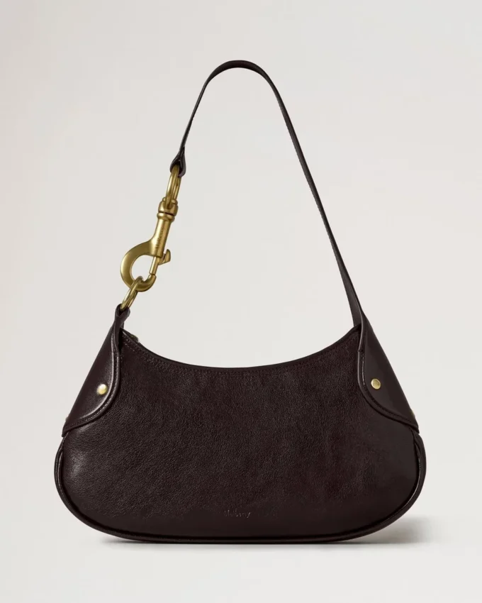 Kleine Hackney-Umhängetasche Ebony Shiny Buffalo Taschen mit Tragegriff Kleine Hackney-Umhängetasche Ebony Shiny Buffalo Taschen mit Tragegriff