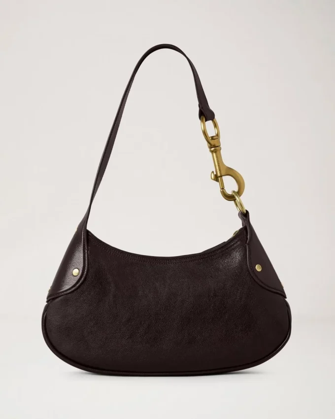 Kleine Hackney-Umhängetasche Ebony Shiny Buffalo Taschen mit Tragegriff Kleine Hackney-Umhängetasche Ebony Shiny Buffalo Taschen mit Tragegriff