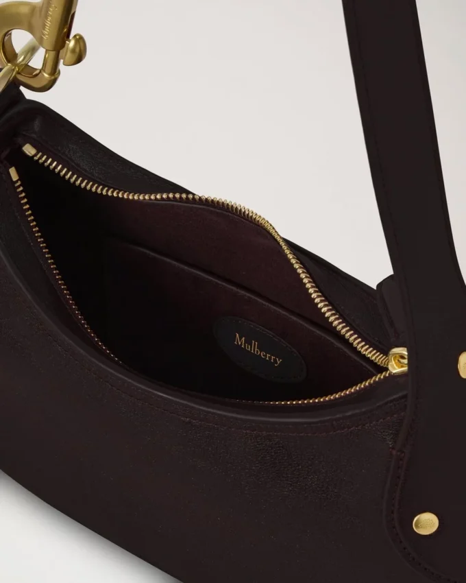 Kleine Hackney-Umhängetasche Ebony Shiny Buffalo Taschen mit Tragegriff Kleine Hackney-Umhängetasche Ebony Shiny Buffalo Taschen mit Tragegriff