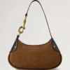 Kleine Hackney-Umhängetasche Vintage Oak Wildleder-Taschen Kleine Hackney-Umhängetasche Vintage Oak Wildleder-Taschen