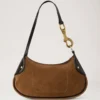 Kleine Hackney-Umhängetasche Vintage Oak Wildleder-Taschen Kleine Hackney-Umhängetasche Vintage Oak Wildleder-Taschen