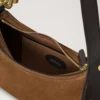 Kleine Hackney-Umhängetasche Vintage Oak Wildleder-Taschen Kleine Hackney-Umhängetasche Vintage Oak Wildleder-Taschen