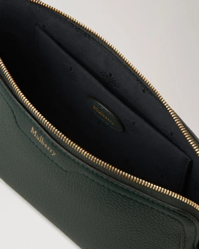 Kleine Kosmetiktasche Mulberry Green Small Classic Grain Kleine Kosmetiktasche Mulberry Green Small Classic Grain